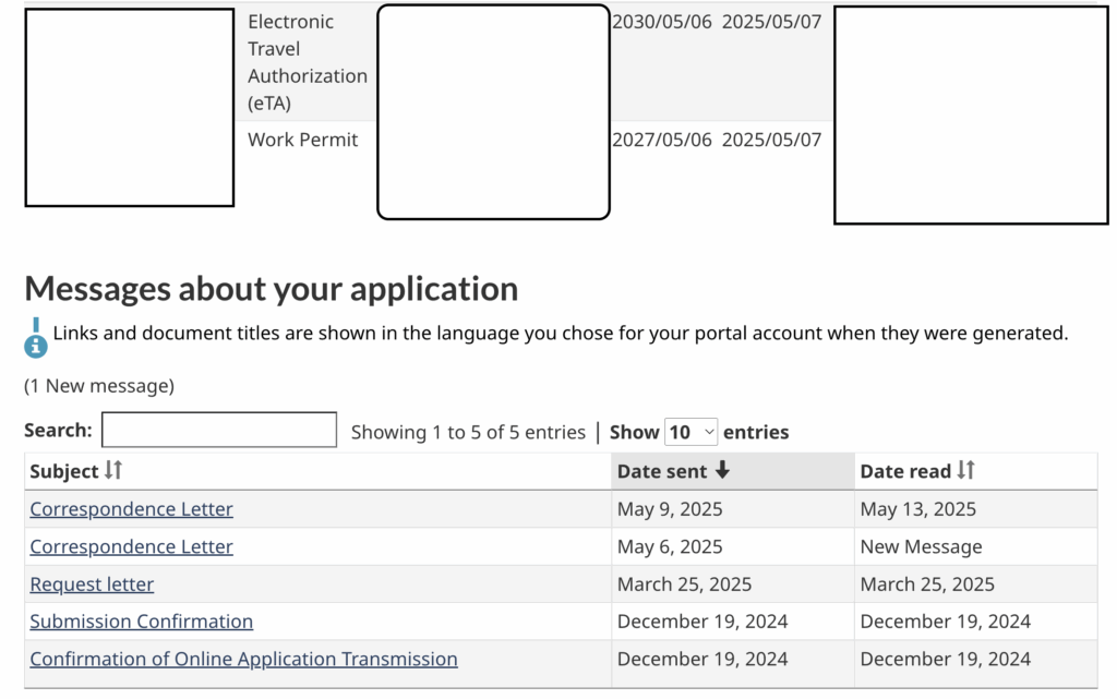 Work Permit Restored
